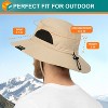SUN CUBE Wide Brim Sun Hat Adults, Fishing Hats Sun UV Protection, Hiking Bucket Hat Safari Beach Boonie, UPF 50+ - 4 of 4