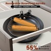 imarku Pot Set with Removeable Handle, 8inch & 12inch Honeycomb Nonstick Frying Pan Set, Dishwasher Safe, Oven Safe Fast Heating Pots and Pans Set - 3 of 4