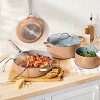 7pc Nonstick Ceramic Coated Aluminum Cookware Set - Figmint™ - 2 of 4