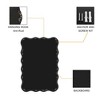 CAVINAS Solid Wood Wavy Rectangle Mirror,Wall Mirror with Explosion-Proof Packaging,Vanity Mirror Wall Decor for Bathroom,Cloakroom - 4 of 4
