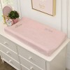 NoJo Disney Princess Enchanting Dreams Pink with Embroidered Gold Tiara Super Soft Changing Pad Cover - image 2 of 3