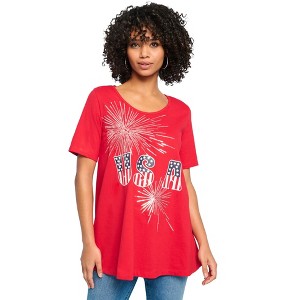 Roaman's American Graphic Swing Tee - 1 of 4