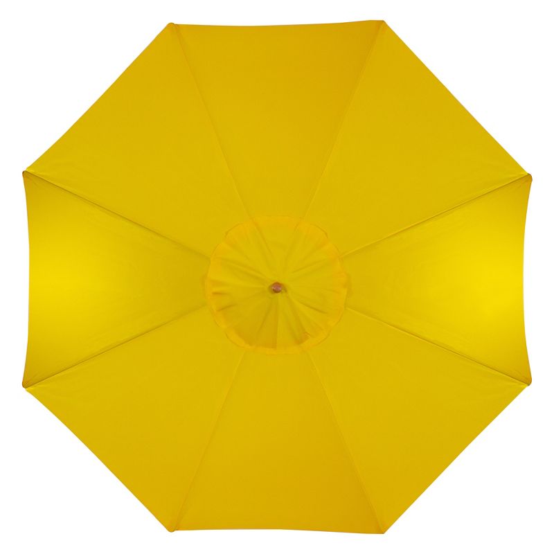 Northlight 8.5ft Outdoor Patio Market Umbrella with Wooden Pole, Yellow, 3 of 5