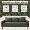 83.86" Teddy Velvet Curved 3-Seater Sofa with High Weight Capacity, Durable Solid Wood Frame and Easy Maintenance - 3 of 4