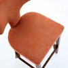 Kumasinova Dining Chairs Set of 2 with Hardwood Frame/Brushed Stainless Steel Legs,Linen/Chenille Kitchen Chairs with Curved Back&Copper Nails - 4 of 4