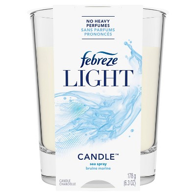 Febreze Light Odor-Eliminating Air Freshener Candle - Sea Spray - 1ct