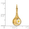 Black Bow Jewelry 14k Yellow Gold 3D Frying Pan with Enameled Egg Charm - 4 of 4