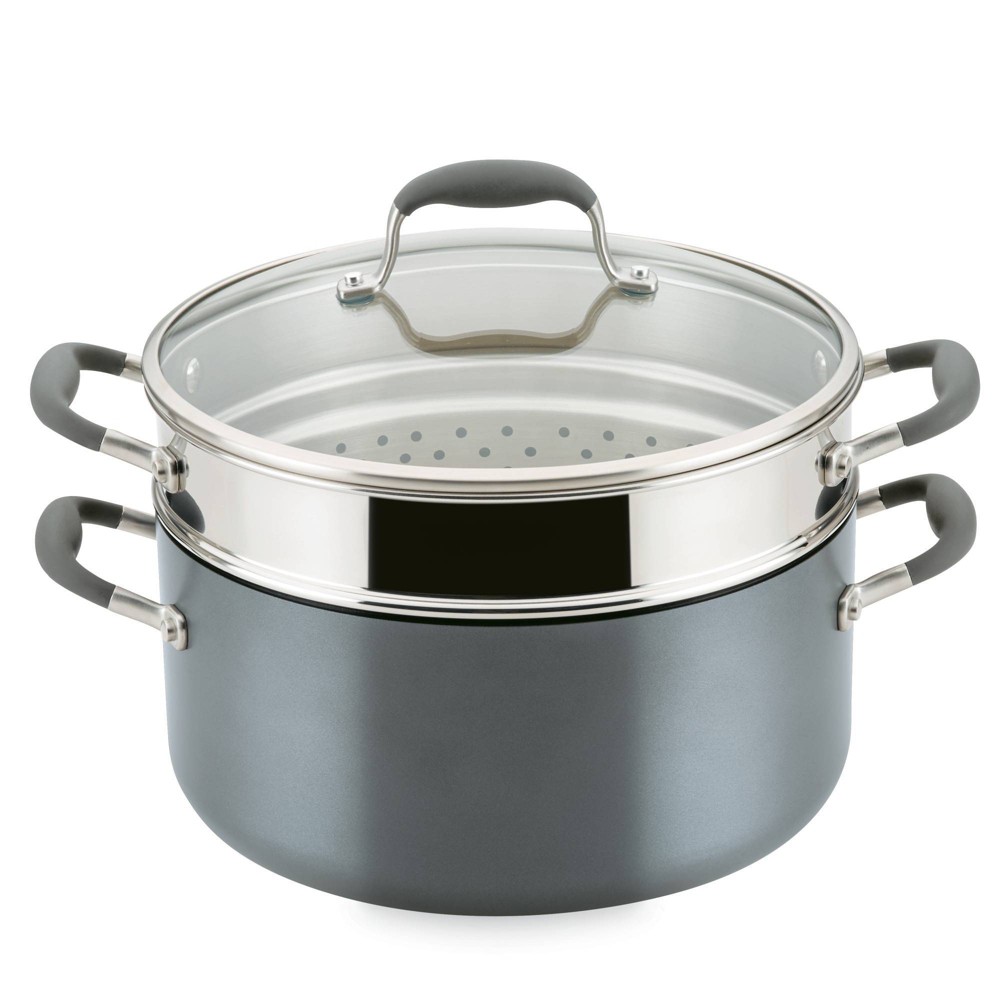 Photos - Stockpot Anolon Advanced Home 8.5qt Wide  with Mutlifunction Insert Moonsto 