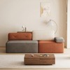 Luck Live 79.9" Modular Color-Block Sofa, Flannel Fabric, Removable & Washable Design - 3 of 4