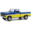 1969 Ford F-100 Truck Blue and Yellow with White Top and Bed Cover "Goodyear Tires" 1/24 Diecast Model Car by Greenlight - 2 of 3