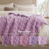 FIONECA Ruched Fur Throw 50x60" - 4 of 4