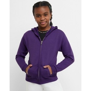 Hanes EcoSmart Girls' Full-Zip Hoodie - 1 of 4