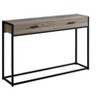 NicBex Narrow Console Table with 2 Large Storage Drawers,Minimalist Entryway Table with Black Metal Handles,Modern Couch Table for Living Room,Taupe - 2 of 4