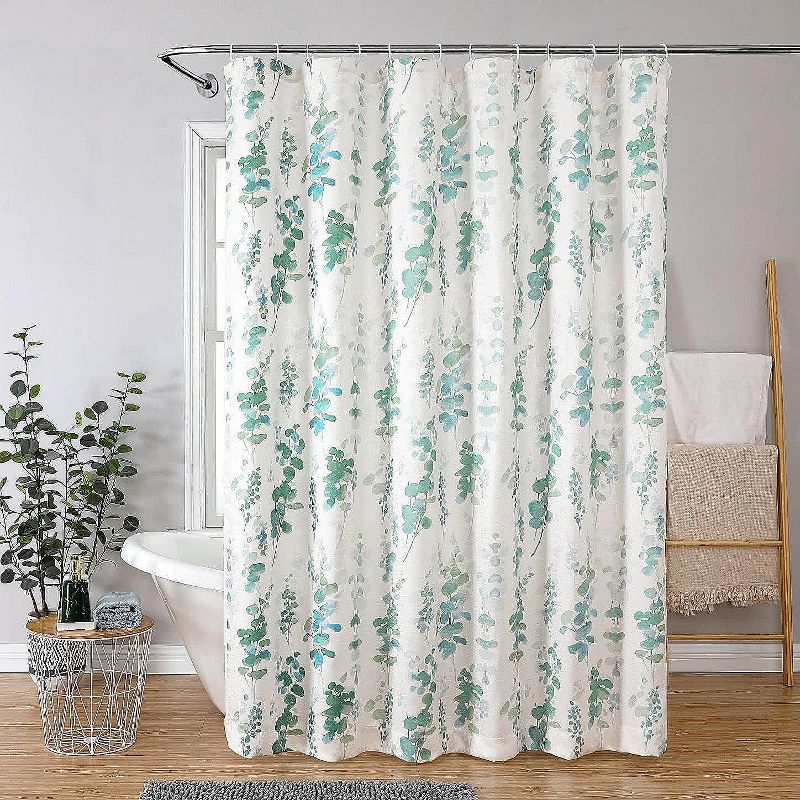 Kate Aurora Angelique Watercolor Floral Fabric Shower Curtain - Standard Size, 2 of 8