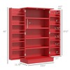 NicBex Freestanding Buffet Cabinet 41" Kitchen Pantry Sideboard Cabinet with 12 Door Shelves, 5-tier Shelving and Adjustable Shelves - 2 of 4