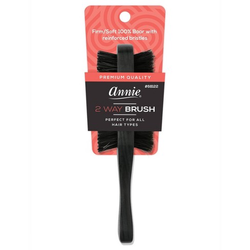 Annie Wave Hair Brush Hard Boar Bristle with Styling Comb