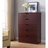 NicBex  5 Drawers Dresser for Bedroom,Modern Style Wooden Drawers with Cutout Handle,Dressers for Kids Room,Living Room,Entry and Hallway - 2 of 4
