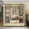 Famapy 4-Doors Armoire With Hanging Rod and 5 Drawers - 2 of 4