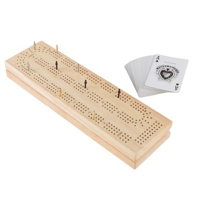 Toy Time Kids' Wood Cribbage Board Game Set