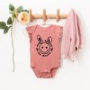 The Juniper Shop Don't Worry Be Hoppy Smiley Bunny Baby Flutter Sleeve Bodysuit - 2 of 2