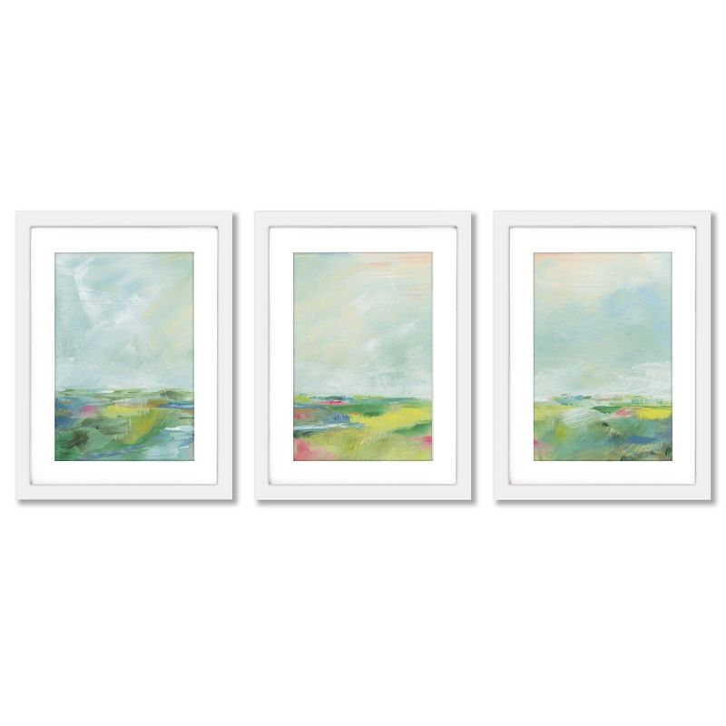 Americanflat Colorful Horizon by Sue Schlabach - 3 Piece Gallery Framed Print Art Set, 1 of 4