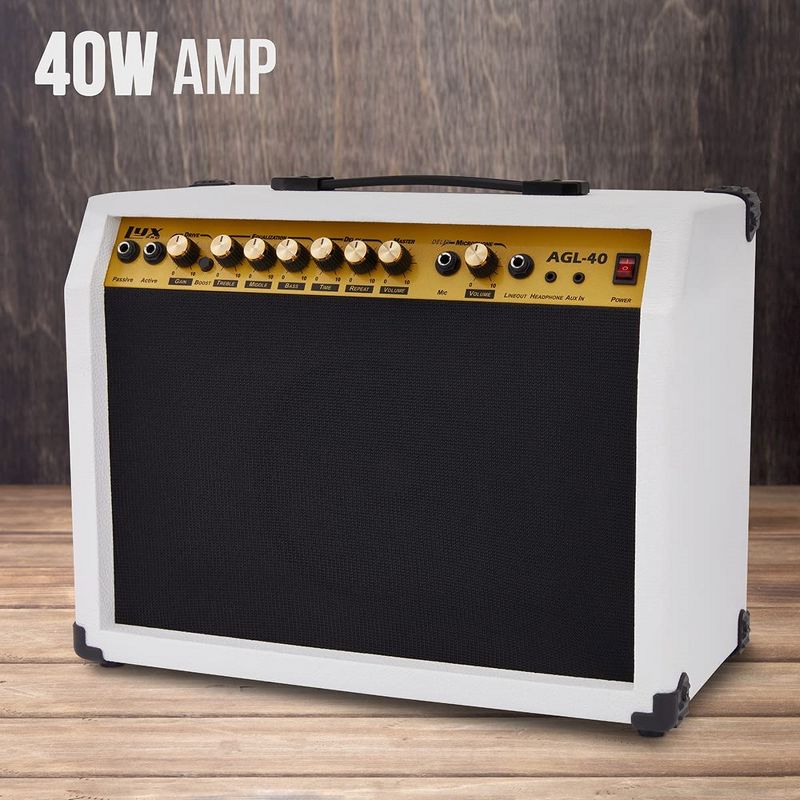 LyxPro Electric Guitar Amp, 60 Watt Portable Amplifier, 3 of 6
