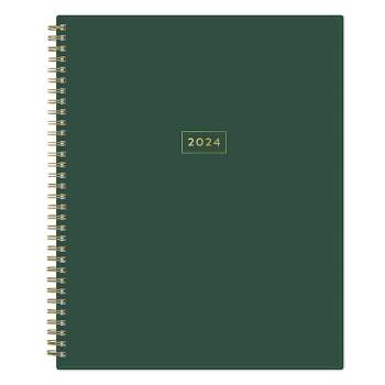 Blue Sky 2024 Planner 8.5"x11" Weekly/Monthly Deep Forest Green/North