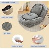 Vynxaria Gray Human Dog Bed Lazy Sofa Couch 5 Adjustable Positionsuit to put in bedroom - 3 of 4