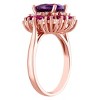 Designs By Gioelli 14K Rose Gold Over Sterling Silver Amethyst And Pink Topaz Ring - 2 of 3