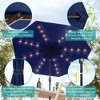 Sonkuki Patio 10FT LED Market Umbrellas With Solar Lights, Table Umbrella for Patio and Outdoor With Tilt Button for Deck and Pool - 4 of 4