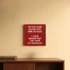 Slickblue Funny Parent Quote Wood Wall Sign – “They Think I’m Crazy” 7x7 Rustic Home Décor, Multiple Color Options - 2 of 3