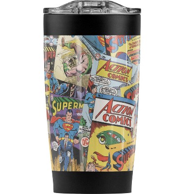 Superman Fan Steel Tumbler 20oz Coffee Travel Mug