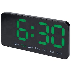 REGALWOVEN Plastic Digital Dimmable Big Numbers Display Table Clock 8.3 x 4.3 x 1.2 Inches - 1 of 4