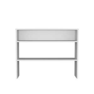 GlasFlength Decorative Storage Cabinets Modern Open Shelf Console Table Simple Design for Living Room Entryway, White, 39.3"*11.8"*31.5" - 1 of 4