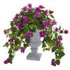 Nearly Natural 27-in Bougainvillea Flowering Artificial Plant with Decorative Urn, Beauty - 4 of 4