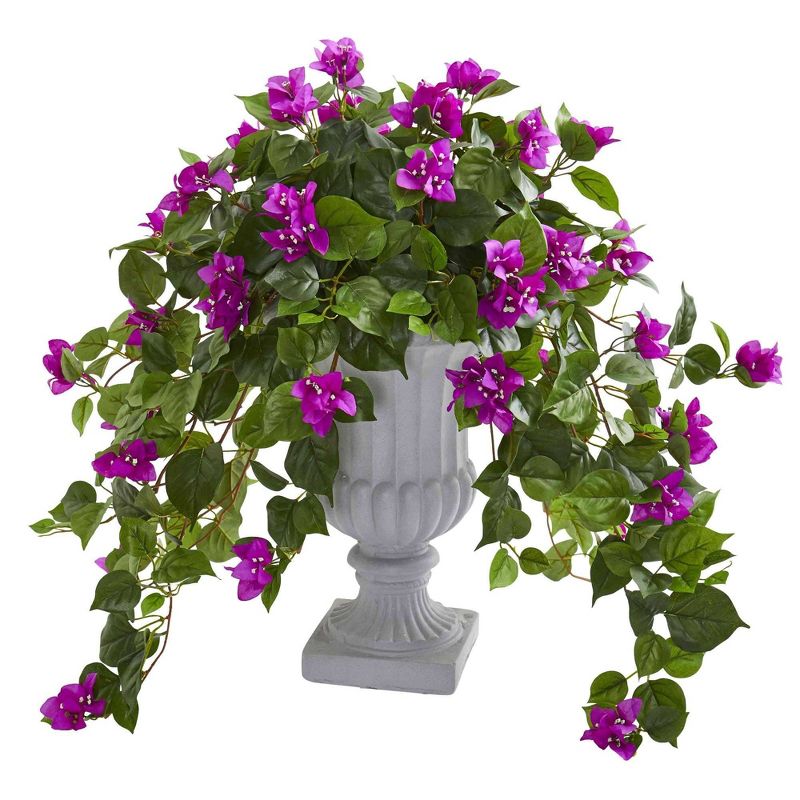 Nearly Natural 27-in Bougainvillea with Decorative Urn, 3 of 4