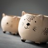 Sullivans Kitschy Cat Ceramic Planter Set of 2, 4.25"H & 3"H Multicolored - 2 of 4