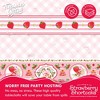 Treasures Gifted Strawberry Shortcake Tablecloth - 54in x 108in Table Cloth - Strawberry Shortcake Birthday Party Decorations - 3 of 4