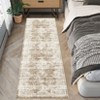 Washable Vintage Floral Living Room Rugs, Distressed Print Non Slip Bedroom Carpet, Retro Accent Large Dining Room Kitchen Rugs - 3 of 4