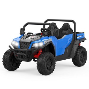 Ride On Dump Truck, 24V Ride On Car with Remote Control,Electric Dump Bed and Extra Shovel,Ride On Tractors Car with Music Player,Key Start for Safety - 1 of 4