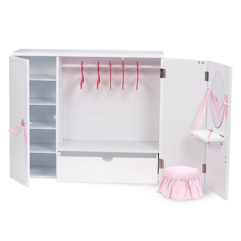 Our Generation Wooden Wardrobe - Closet For 18 Dolls : Target