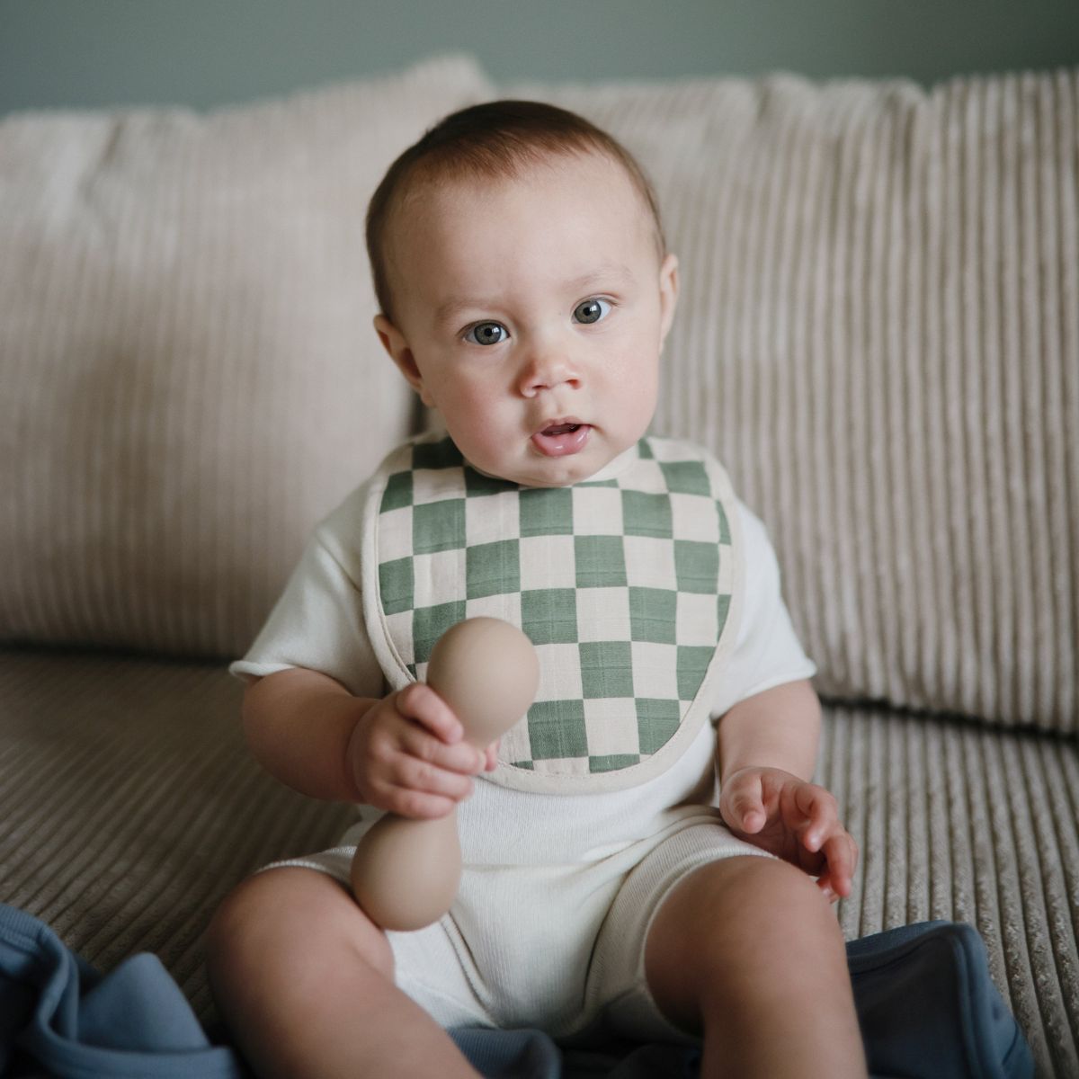 Mushie Silicone Baby Rattle Toy - thumbnail 8