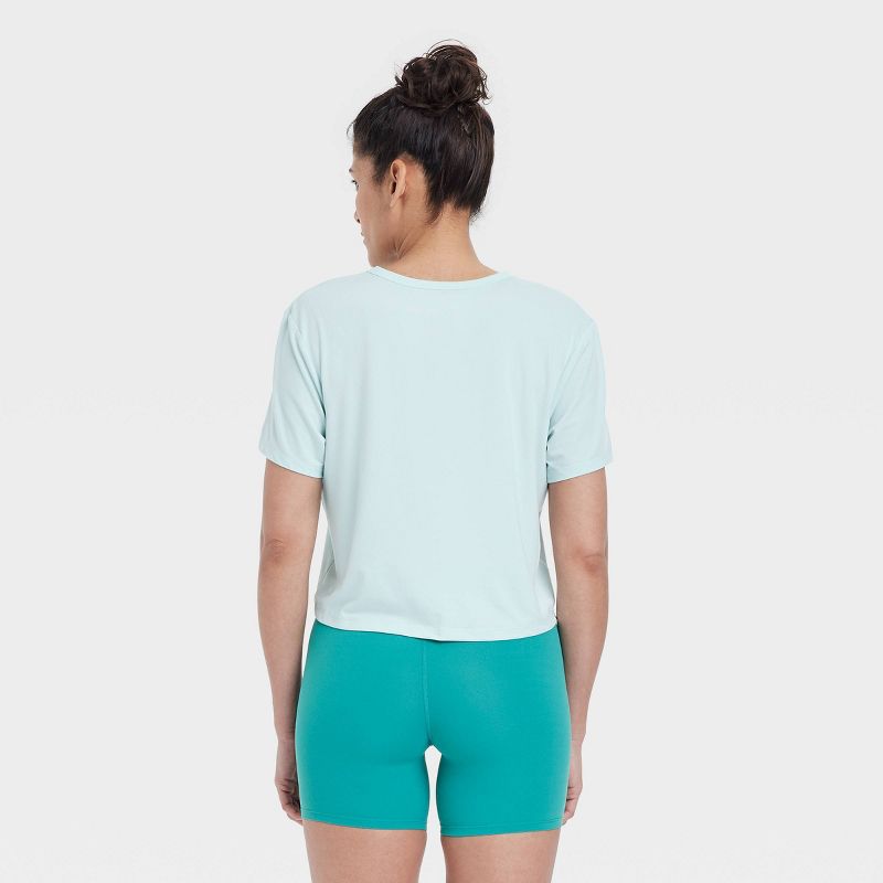 Women's Essential Crewneck Short Sleeve Top - All In Motion™, 3 of 10
