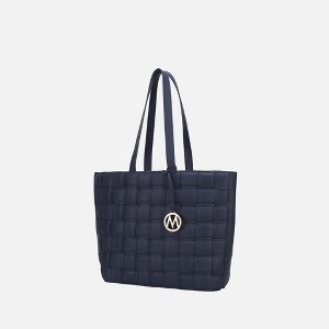 MKF Collection Rowan Woven Vegan Leather Women’s Tote Bag by Mia K - 1 of 4