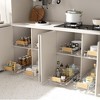 Pull-Out Organizer under Cabinet Storage for Kitchen with Wooden Handle - 3 of 4