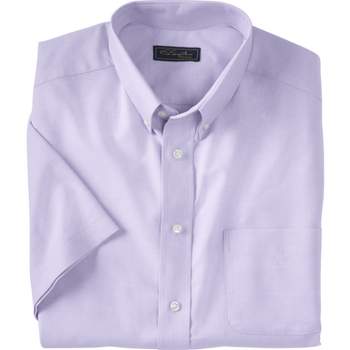 KingSize Men's Big & Tall  Wrinkle Free Short-Sleeve Oxford Dress Shirt