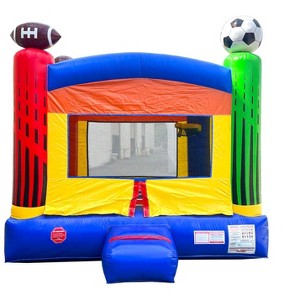 Pogo Bounce House Crossover Kids Inflatable Bounce House, No Blower - 1 of 4