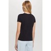 Women's Short Sleeve Organic V-neck Top - GOLDIE - 2 of 2