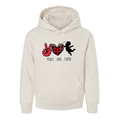 The Juniper Shop Peace Love Cupid Youth Graphic Hoodie