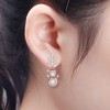 Sterling Silver Snowman & Snowflake Dangle Earrings, Christmas Gifts for Women. - 3 of 4